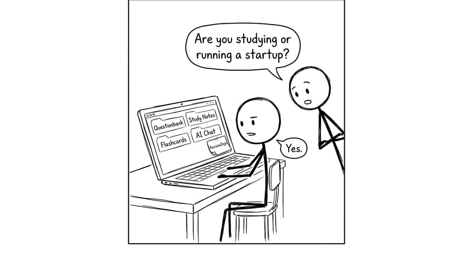 Student running RevisionDojo like a startup