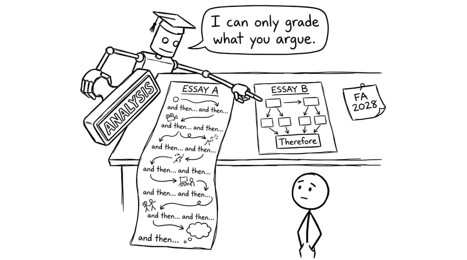 Examiner robot prefers analysis comic