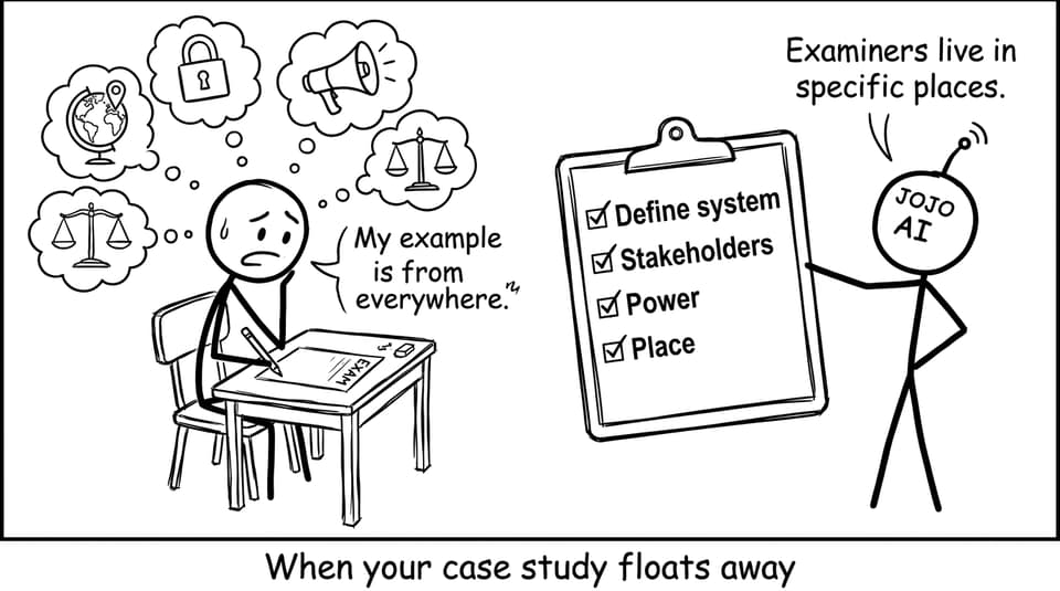 Exam paragraph comic