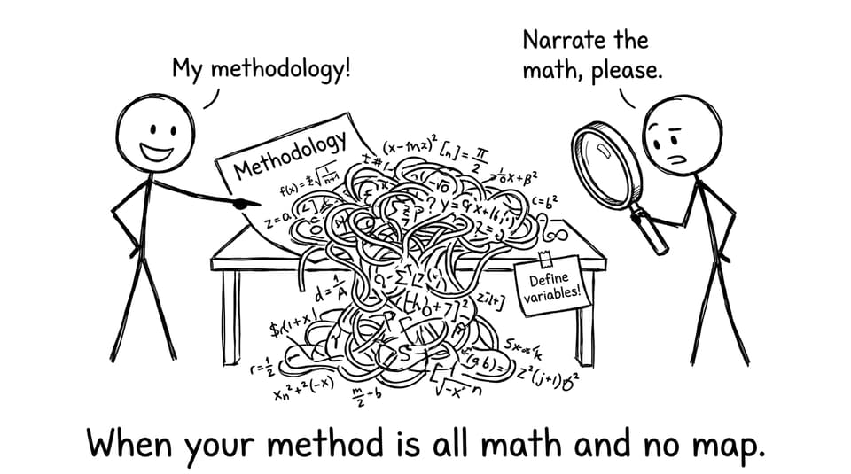 When your method is all math and no map