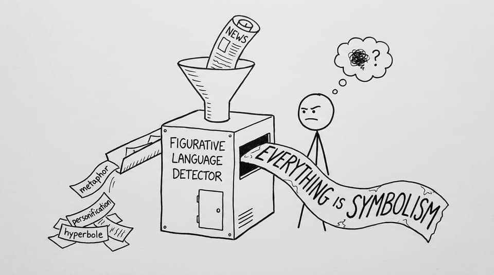 A broken figurative language detector that calls everything symbolism