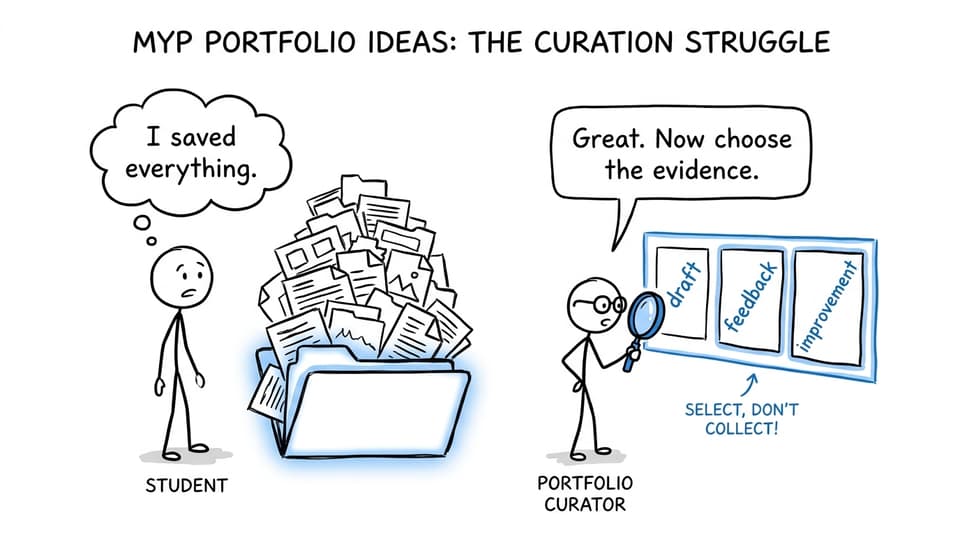 A student discovers that a smaller portfolio can contain stronger evidence