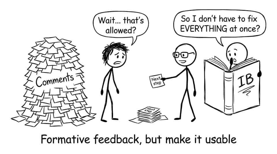 Formative feedback, but make it usable