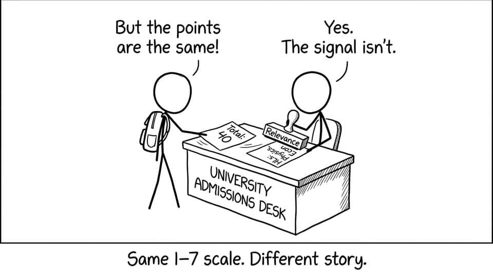 University relevance stamp comic