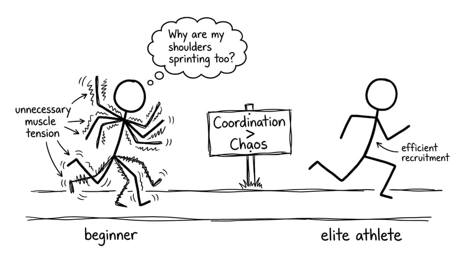 Beginner vs elite coordination comic