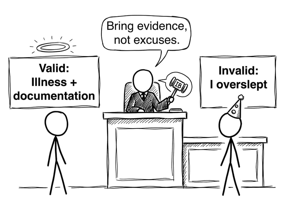 Valid vs invalid courtroom parody