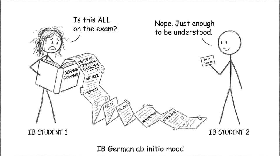 A funny comic about grammar overwhelm