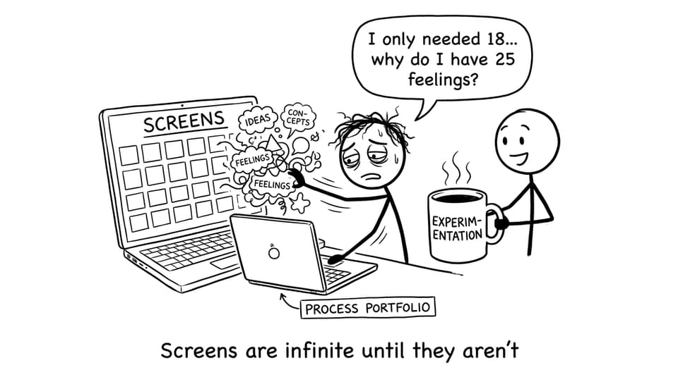 Process portfolio screens joke