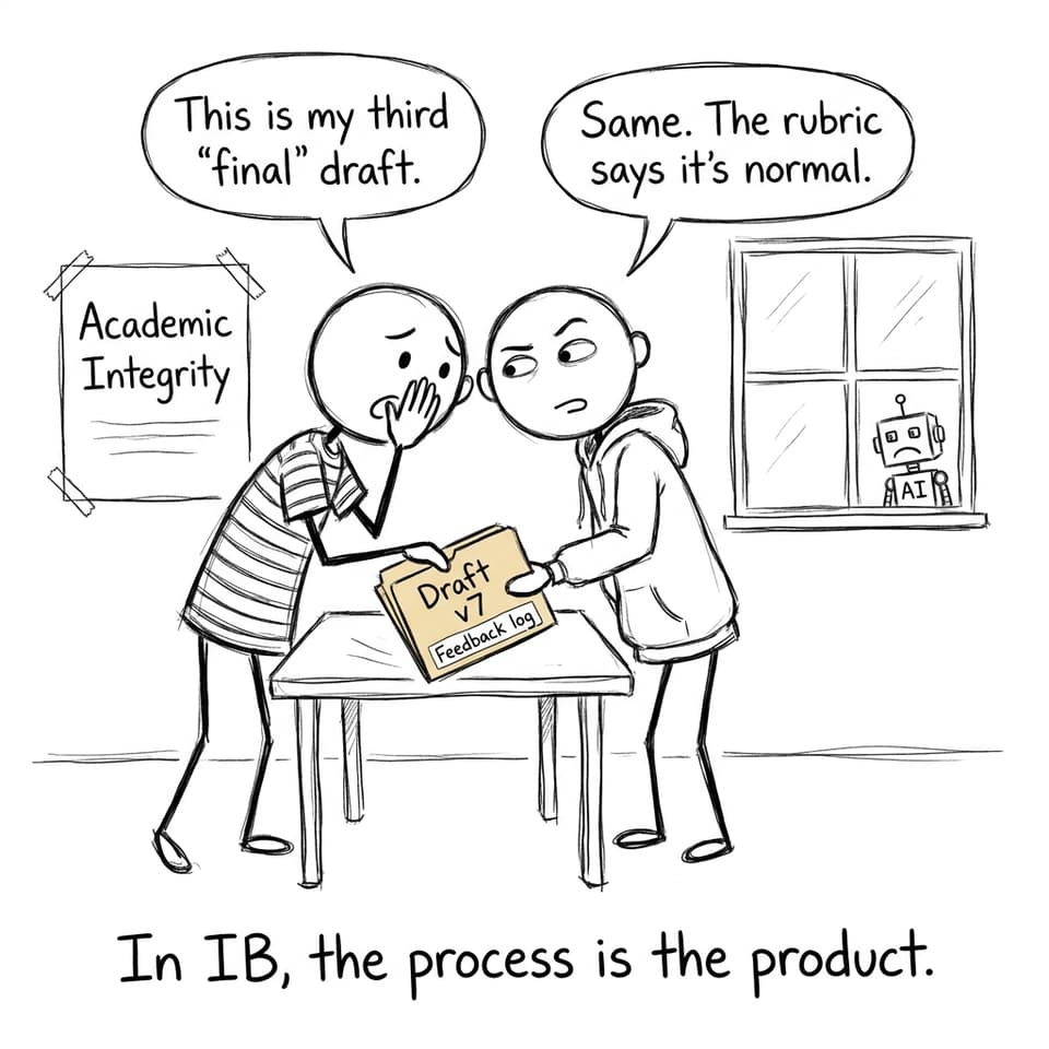 In IB, the process is the product.