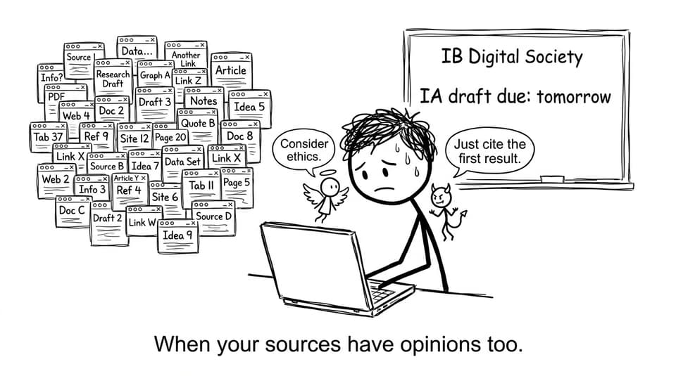 When your sources have opinions too.