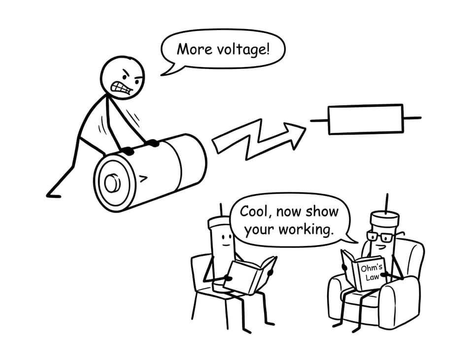 Voltage vs resistance humor