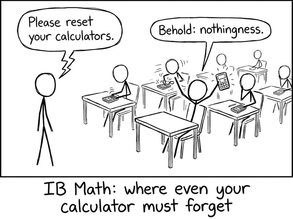 Calculator reset panic