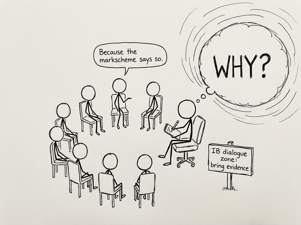Socratic circle where “Why?” keeps growing