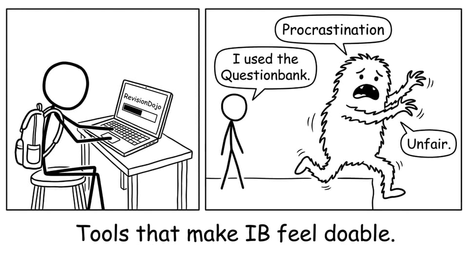 Student uses RevisionDojo while procrastination flees
