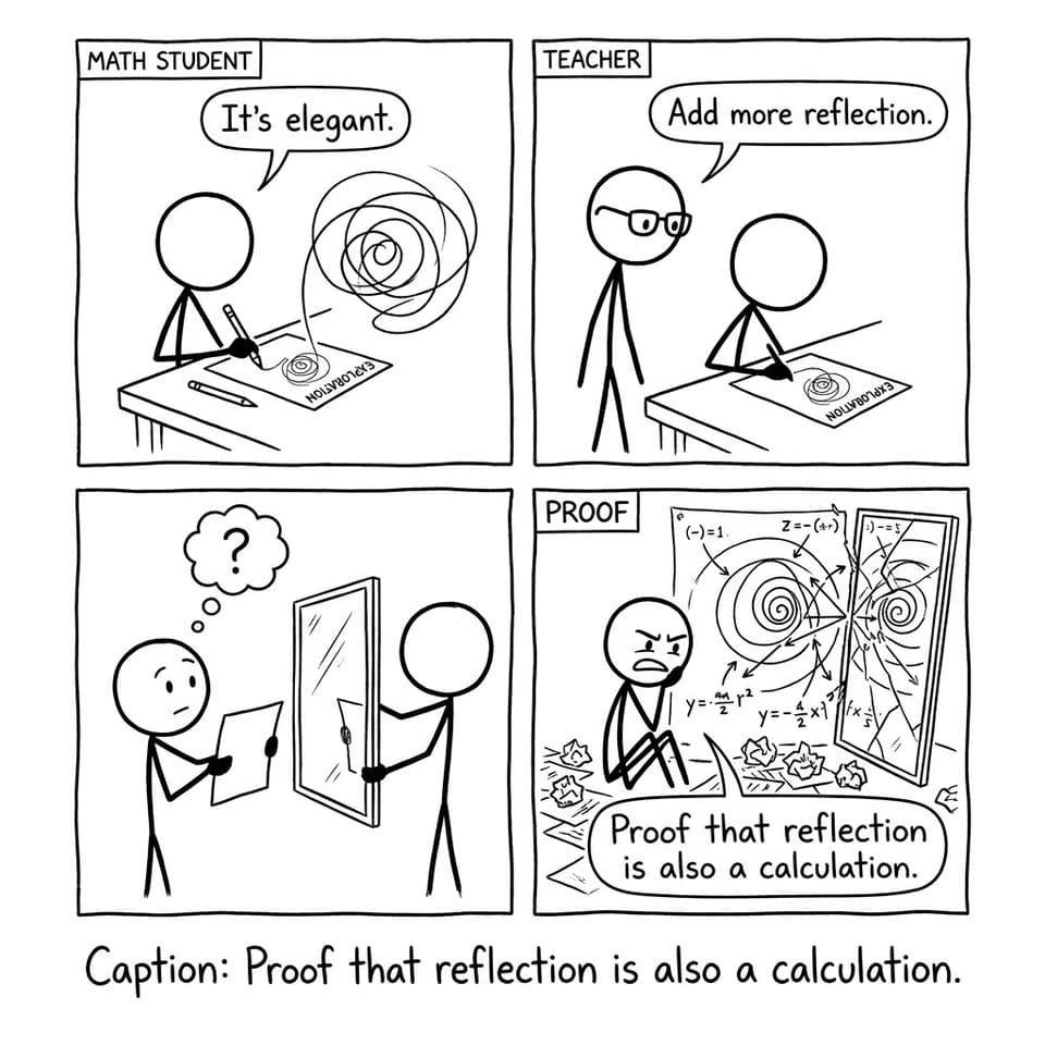 Proof that reflection is also a calculation