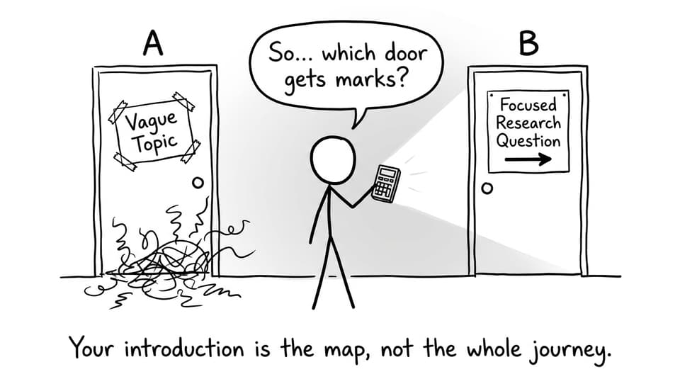 Two doors: vague vs focused
