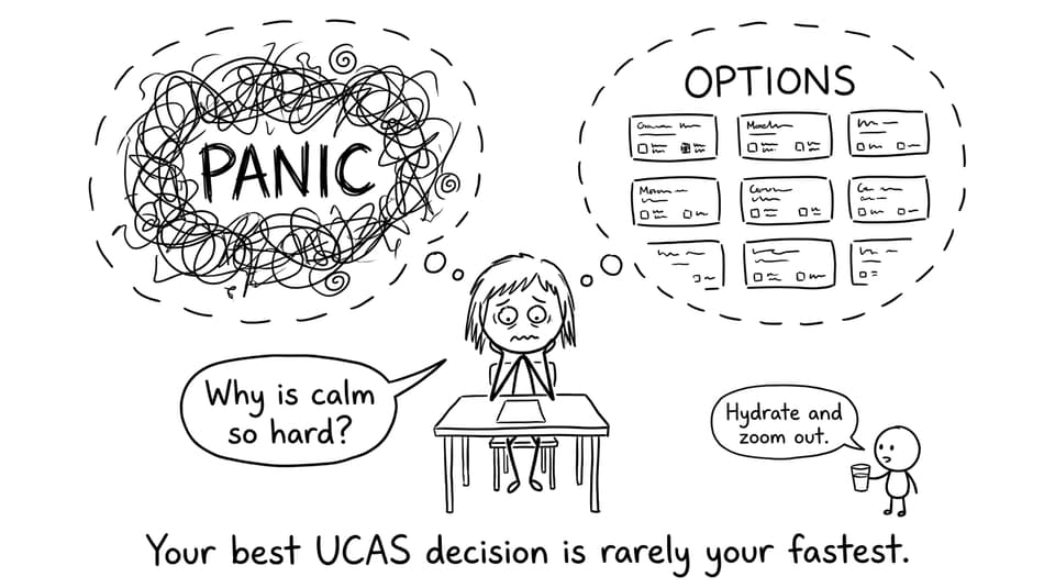 Your best UCAS decision is rarely your fastest.