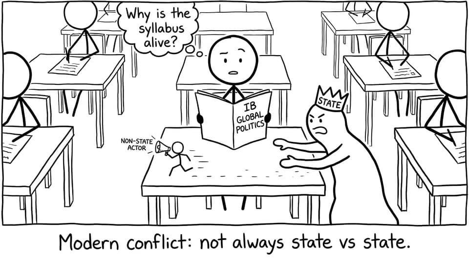 Comic about non-state actors and modern conflict
