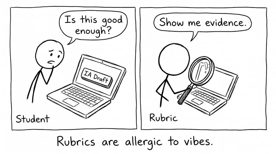 Rubric evidence comic