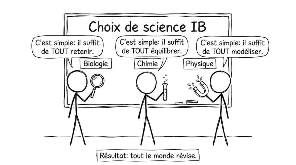 Choix de science IB - comic