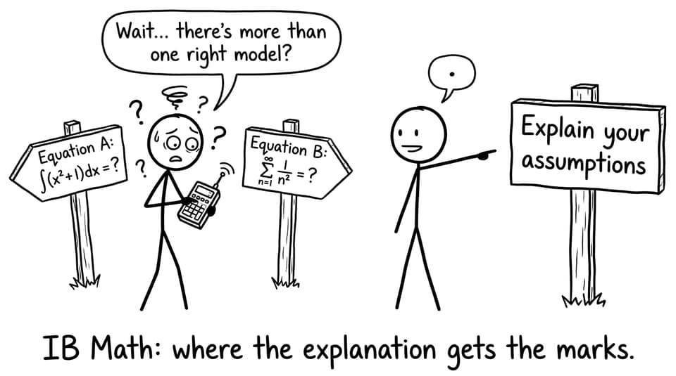 IB Math modelling comic: more than one right model
