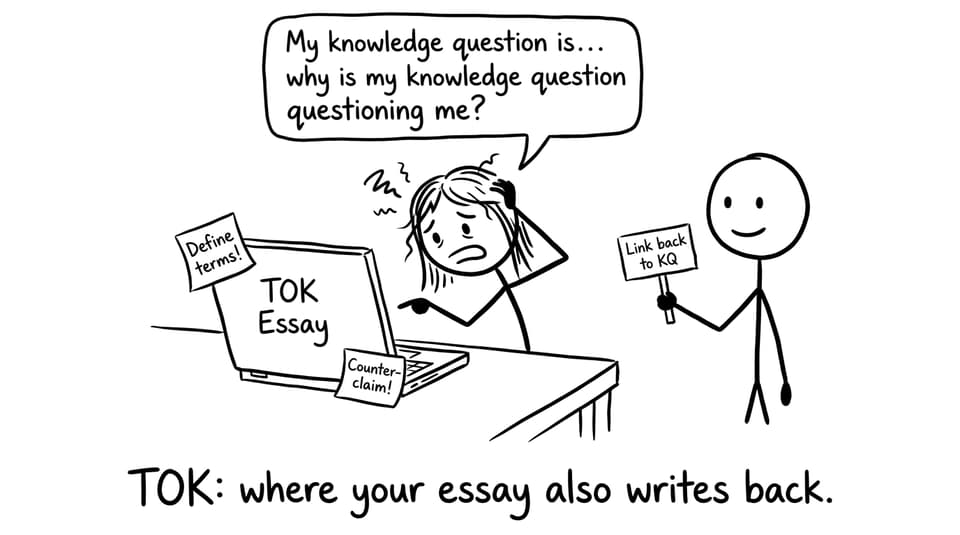 TOK essay student humor comic