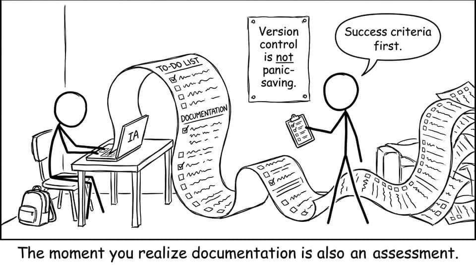A student vs the IA documentation scroll