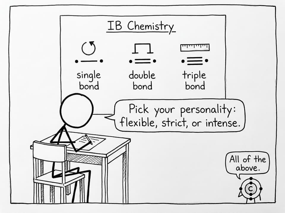 Choosing single/double/triple bond personalities during an exam
