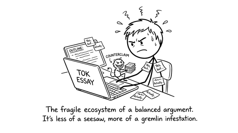 A student and the counterclaim gremlin