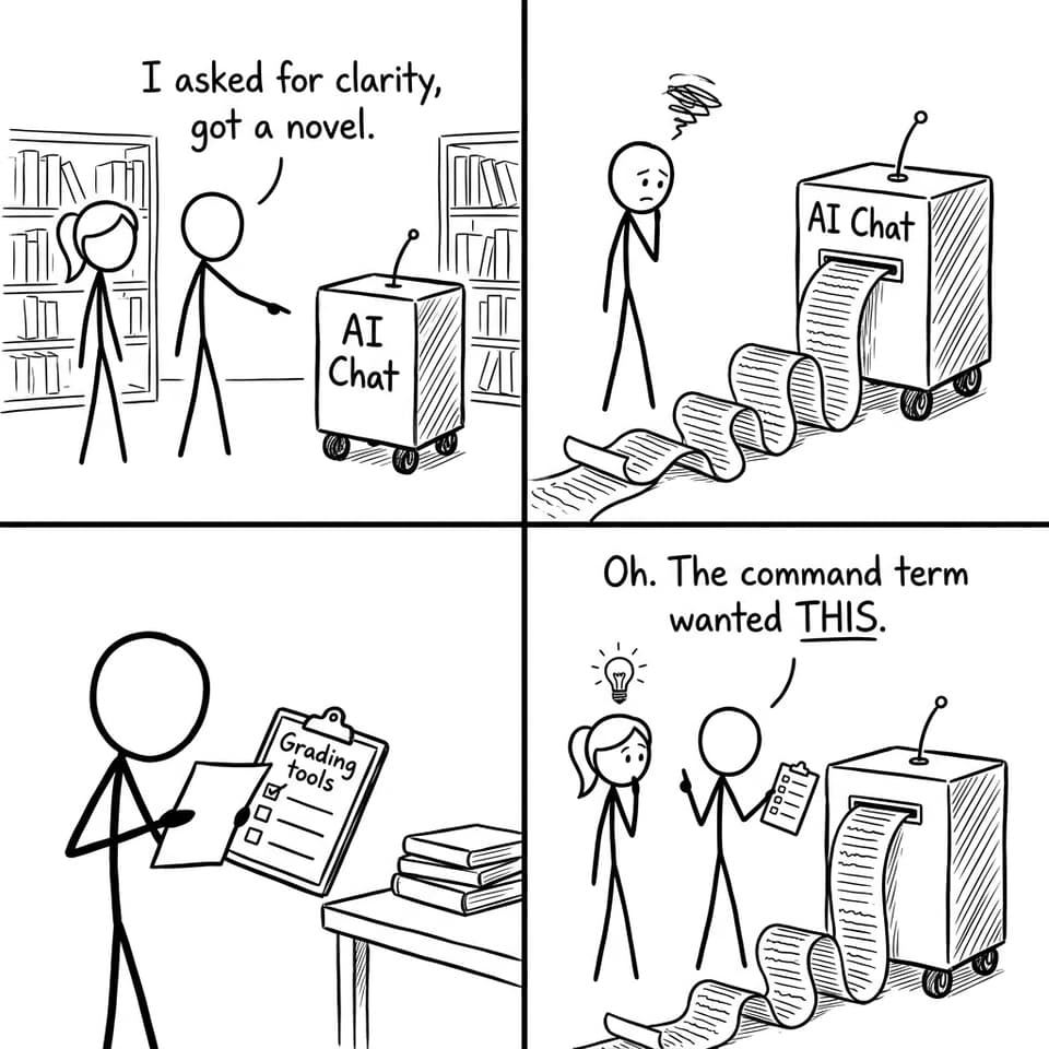 AI vs rubric clarity (XKCD comic)