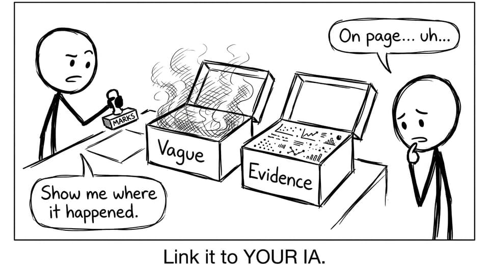 Examiner choosing "Evidence" over "Vague"