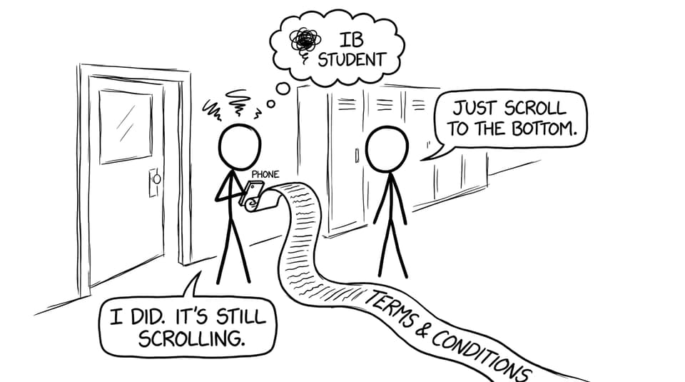 A student vs infinite terms and conditions