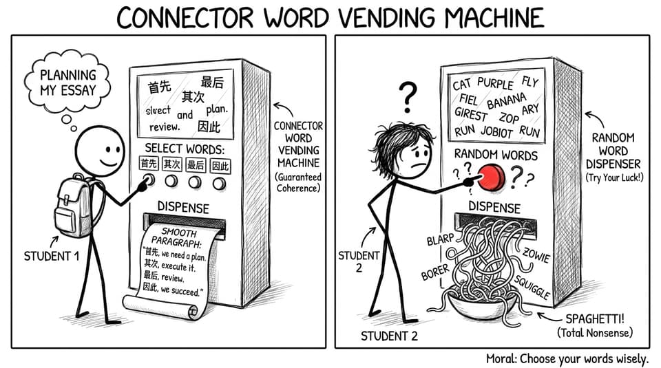 Connector words vending machine