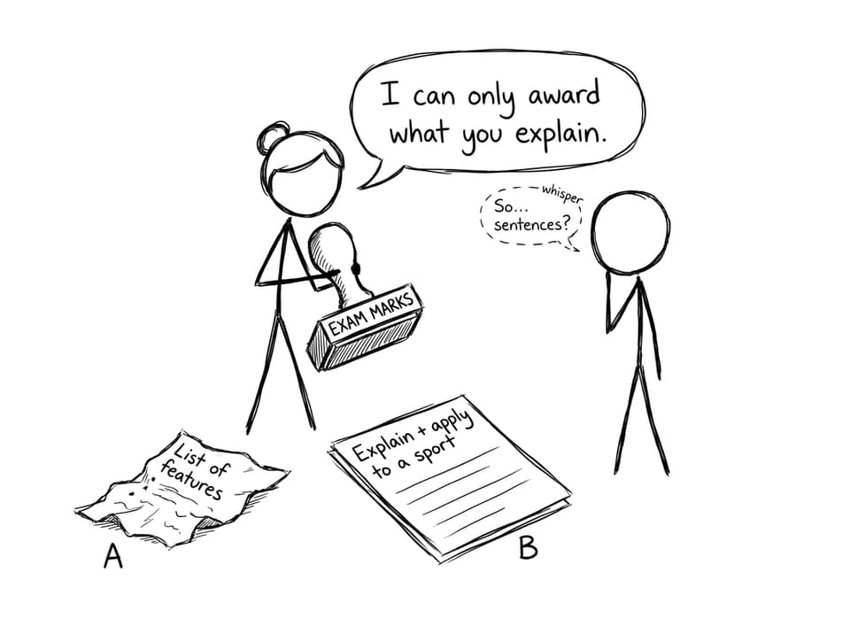 Exam marks comic