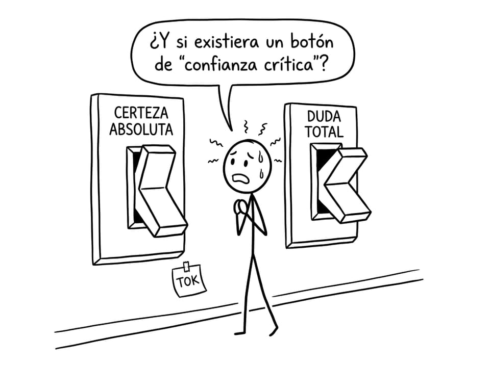 Comic TOK: extremos de certeza y duda