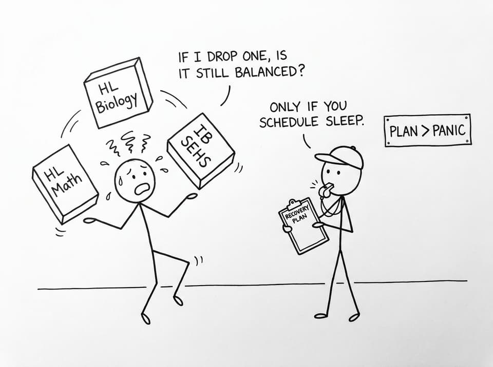 Student juggling HLs and SEHS with a recovery plan