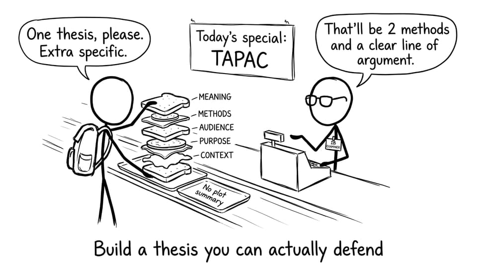 Build a thesis you can actually defend