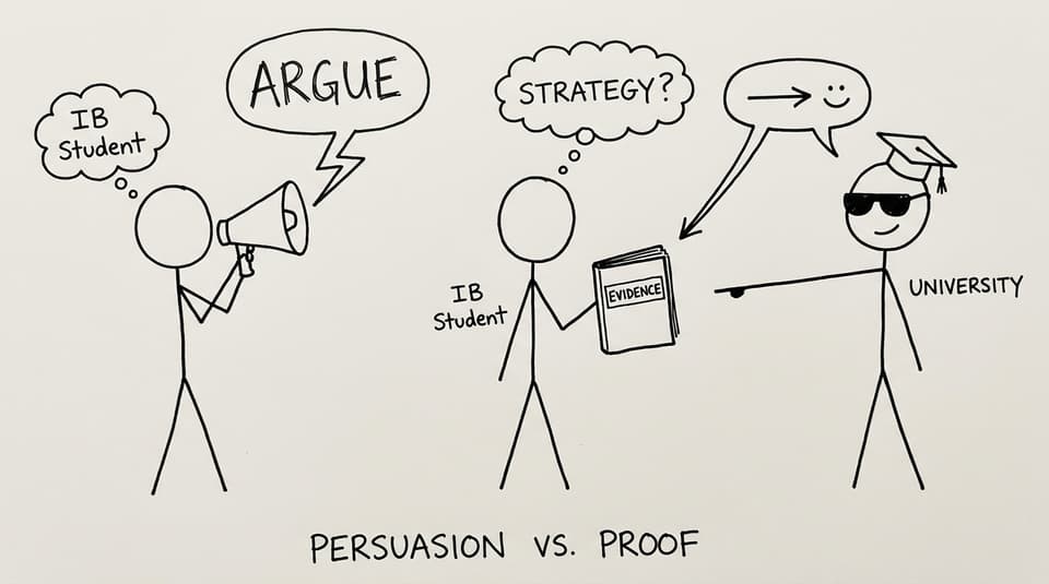Megaphone vs binder: persuasion vs proof