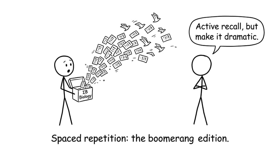 Flashcards flying out dramatically