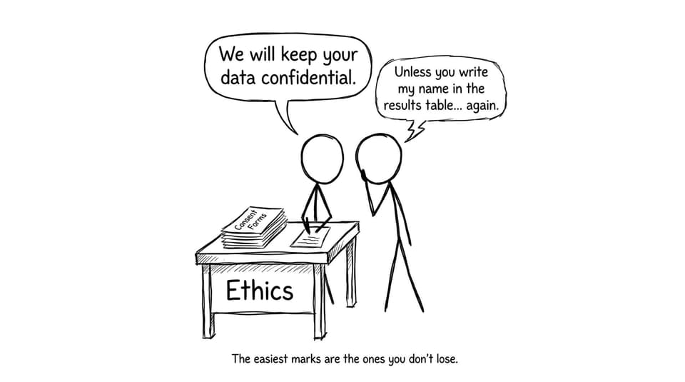 Ethics table joke