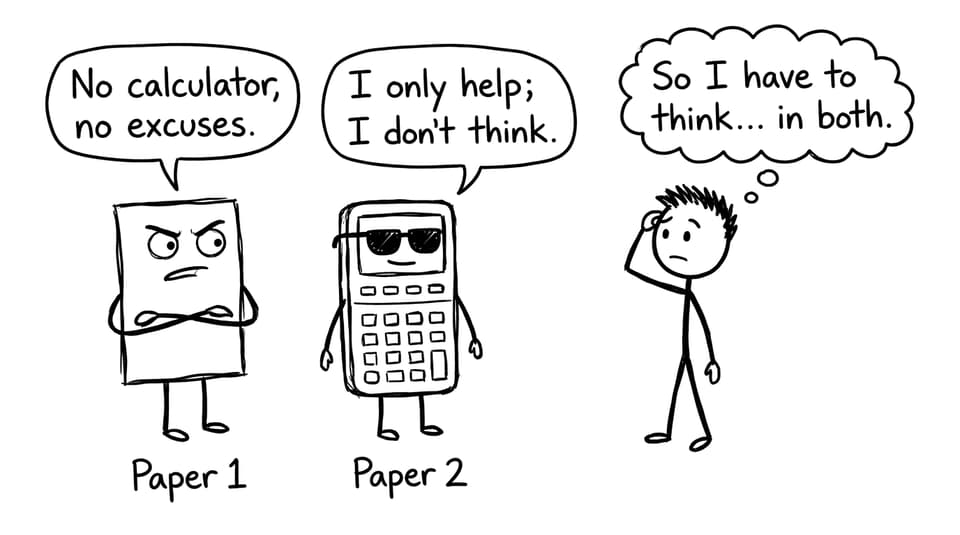 Paper 1 vs Paper 2 comic