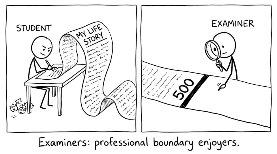 Examiners stop at 500
