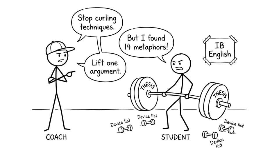 Coach says stop listing devices, lift one thesis