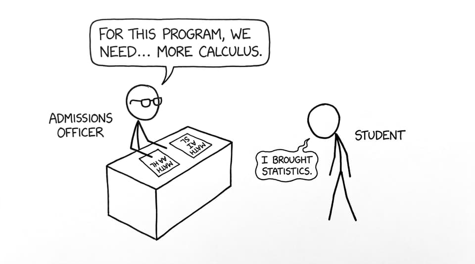 Admissions officer wants more calculus