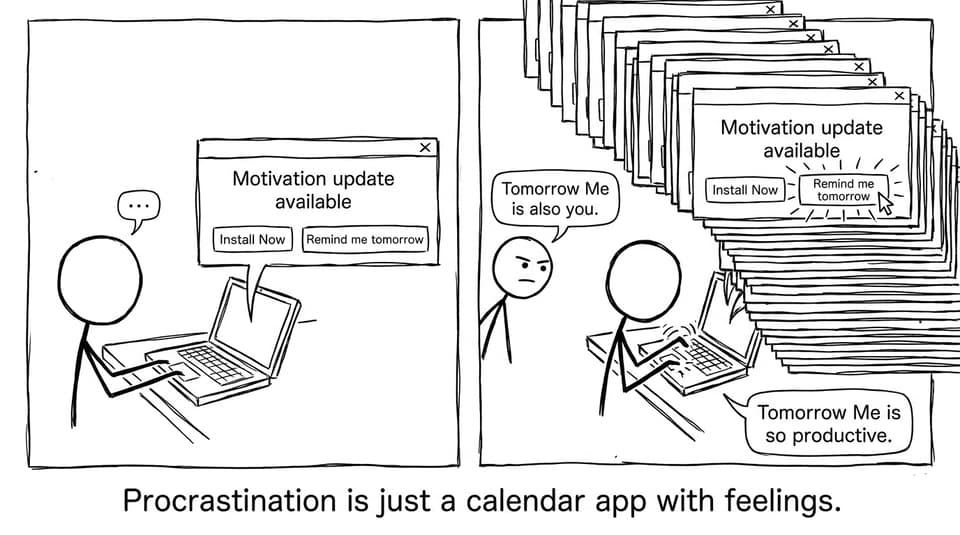 Procrastination is just a calendar app with feelings