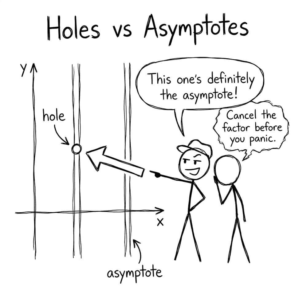 Holes vs Asymptotes