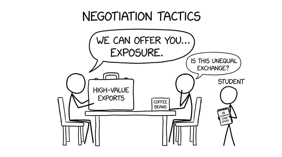 Unequal exchange negotiation joke