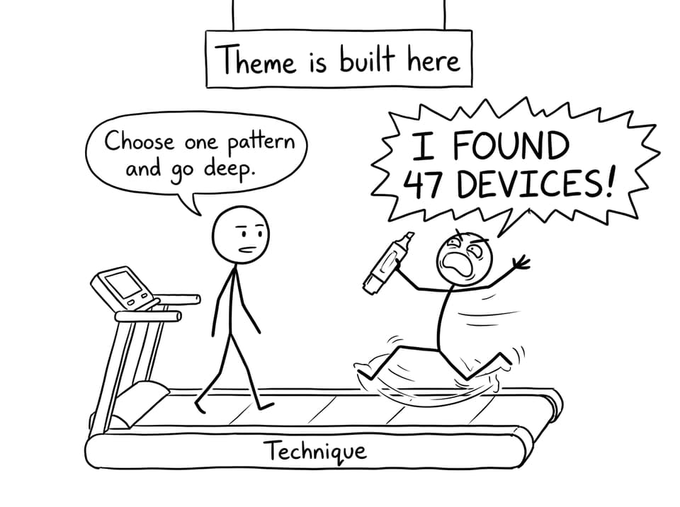 Comic about treadmill labeled technique