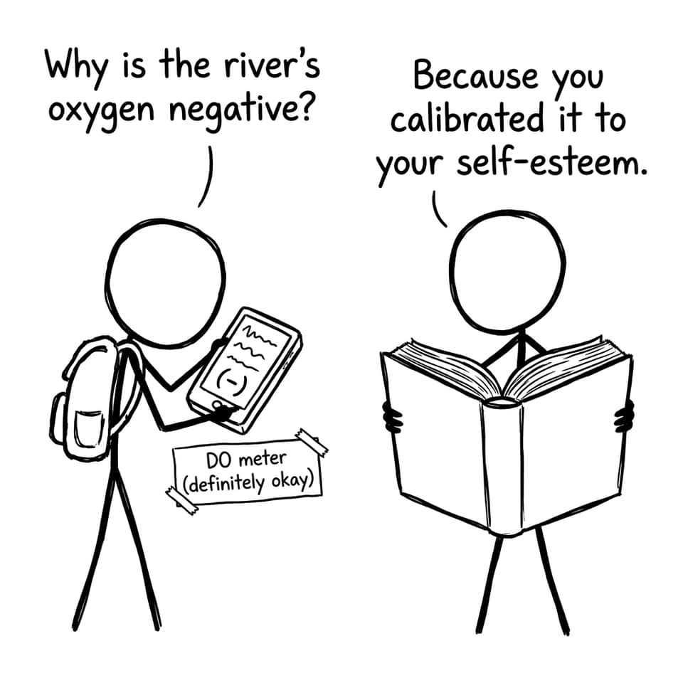 Calibrating the universe, one DO meter at a time