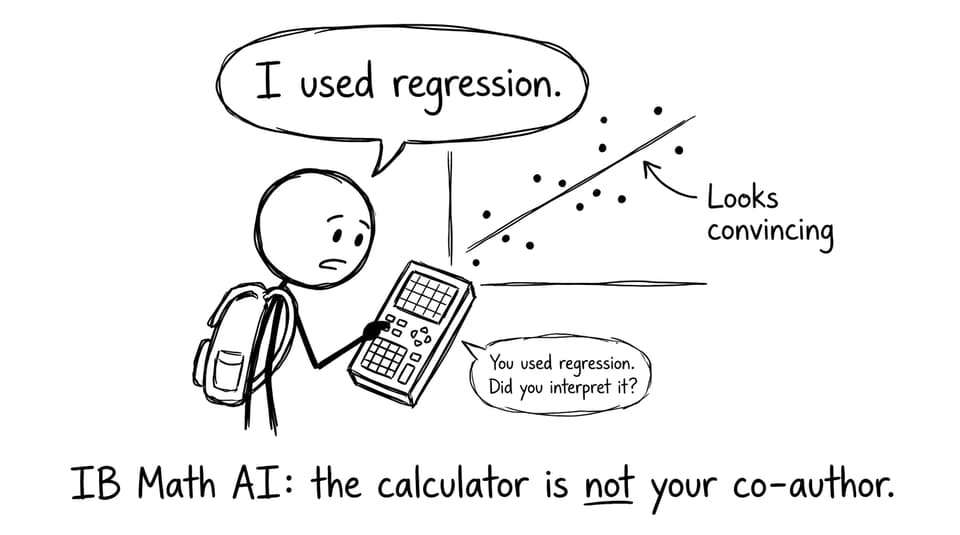 IB Math AI calculator joke comic